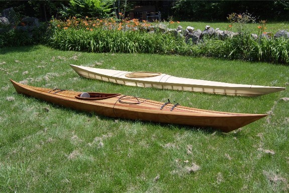 two epoxy kayaks marine resin