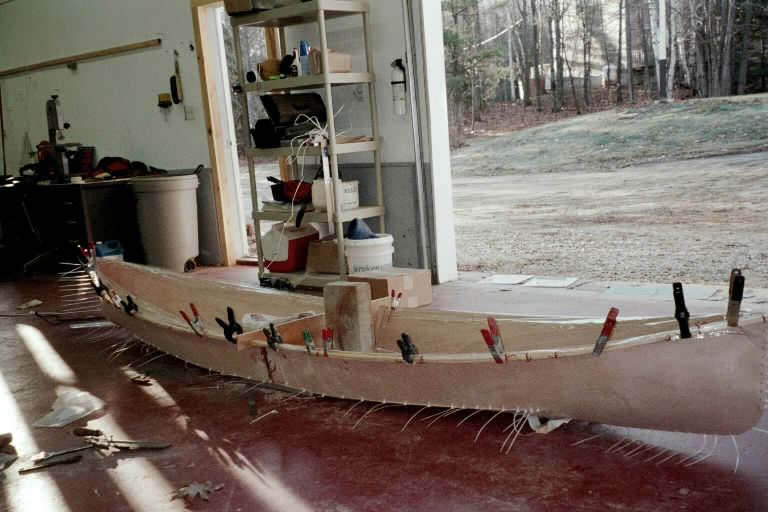 wooden boat building stitch and glue