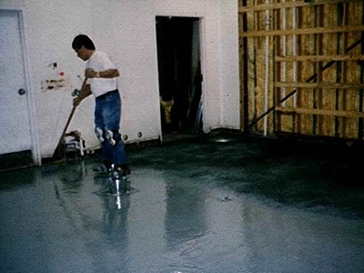 applying a diy epoxy floor paint